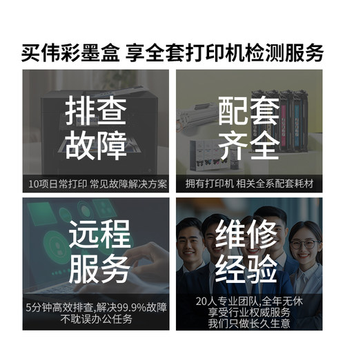 伟彩适用惠普955墨盒7730 7740 7720 8720 8710彩色墨水Pro8210 8740 8730 8216 hp953XL打印机连供墨水匣 - 图2