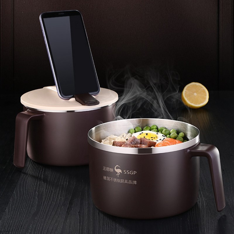 SSGP 1200Ml 304 Stainless Steel Lunch Box Instant Noodle Bow - 图3