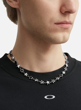 TwoJeys Black Enameled Stars Necklace 项链HBX