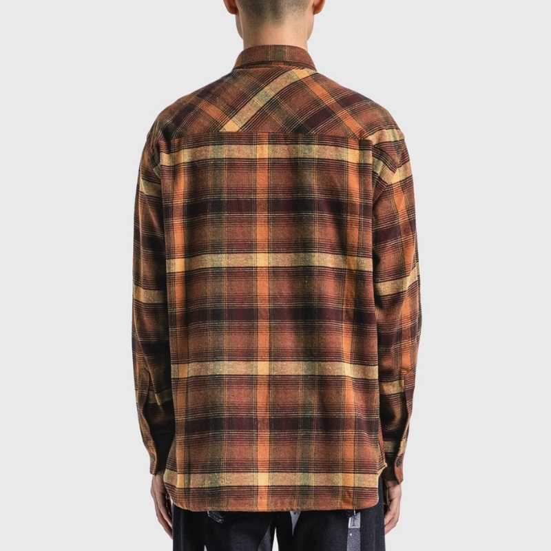 PAS DE MER Fuck You All Flannel Shirt恤衫男HBX-图2