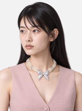 SHUSHU/TONG × YVMIN Bowknot Beaded Necklace 项链女HBX