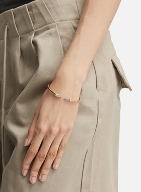 SUOT Studio “Half Cut” Small Blue Chalcedony 手环女HBX