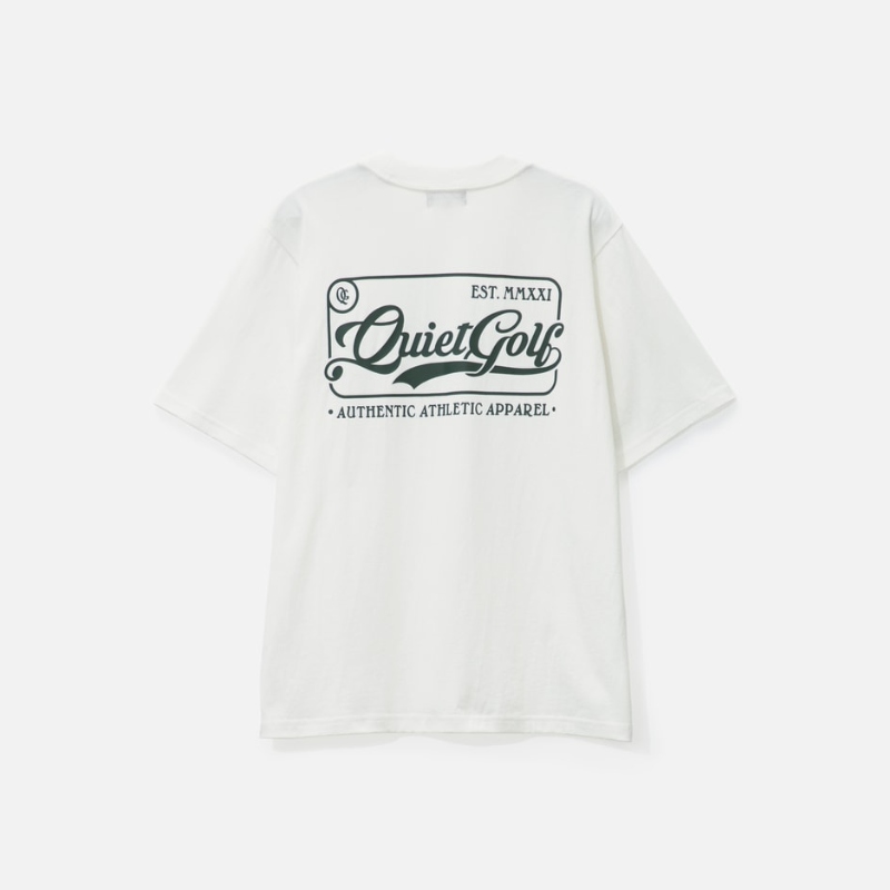 QUIET GOLF Badge T-Shirt 短袖T恤男HBX - 图0