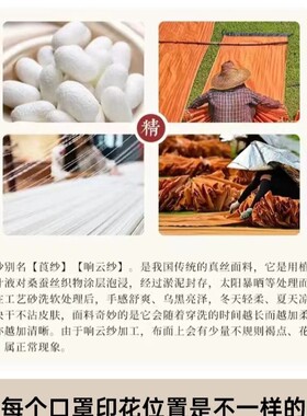 国风真丝香云纱防晒口罩