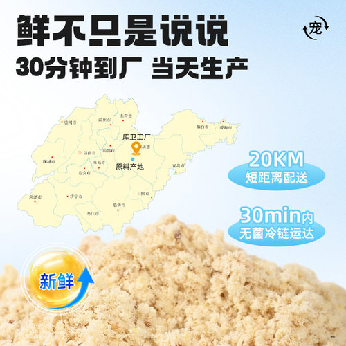 库卫猫咪肉松猫粮伴侣鸡鸭肉绒冻干宠物零食营养狗狗拌饭肉松美毛 - 图1