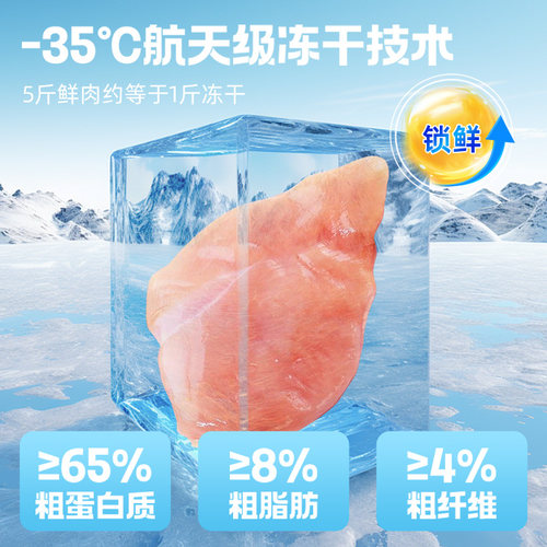 库卫猫咪肉松猫粮伴侣鸡鸭肉绒冻干宠物零食营养狗狗拌饭肉松美毛 - 图2