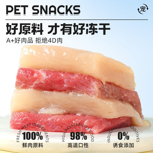 库卫猫咪肉松猫粮伴侣鸡鸭肉绒冻干宠物零食营养狗狗拌饭肉松美毛 - 图0
