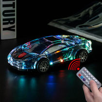 Pu Lefei (PLUFY) 7 colorful lights wireless Bluetooth speaker car model sound mini portable card hand