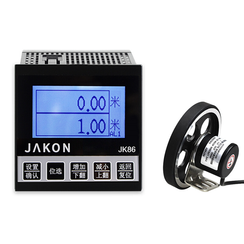 高精度计米器电子数显JK86中文记米器滚轮式长度码表控制器编码器 - 图3