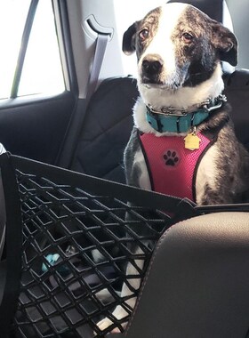 CAWAYI KENNEL Dog Car Carrier Rear Seat Pet Fence Anti coll