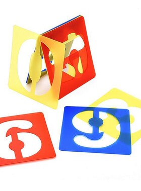 Alphabet Letter Number Stencil Set Painting Drawing Template