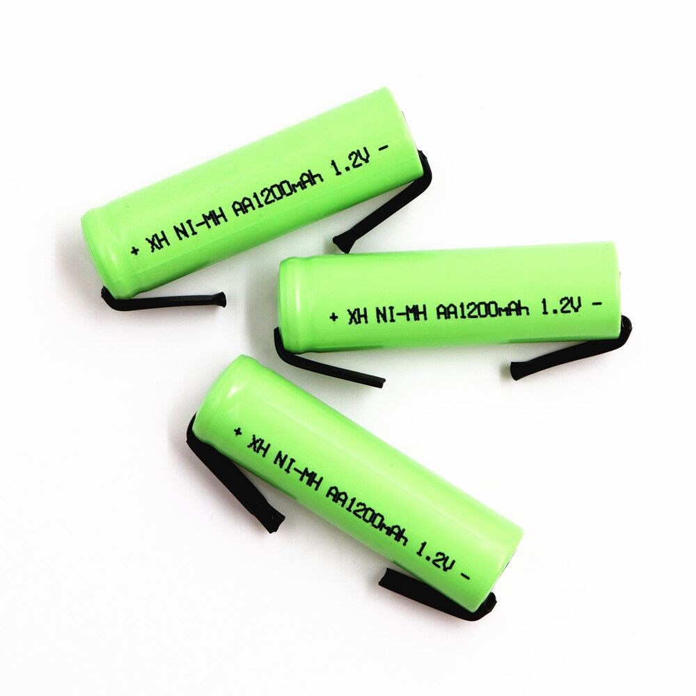 1 2v aa rechargeable battery 1200mah 2a ni mh nimh cell pac 