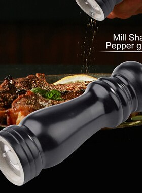 Black Wooden Wood Pepper Salt Mill Shaker Pepper Grinder Gad