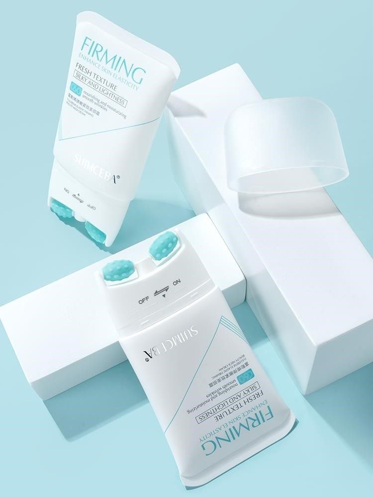 淡化颈纹六胜肽脖子按摩。 Fcren颈霜