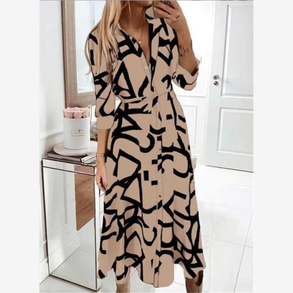 autumn women clothes ladies plus size maxi long dresses 2023 - 图0