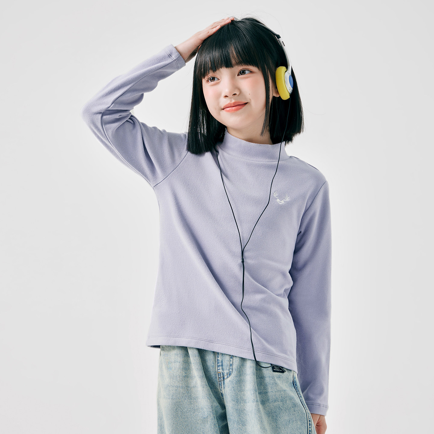 拓路者女童半高领内搭上衣男童春秋款长袖T恤打底衫儿童保暖衣服,淘宝优惠券,粉丝福利购,淘宝优惠卷