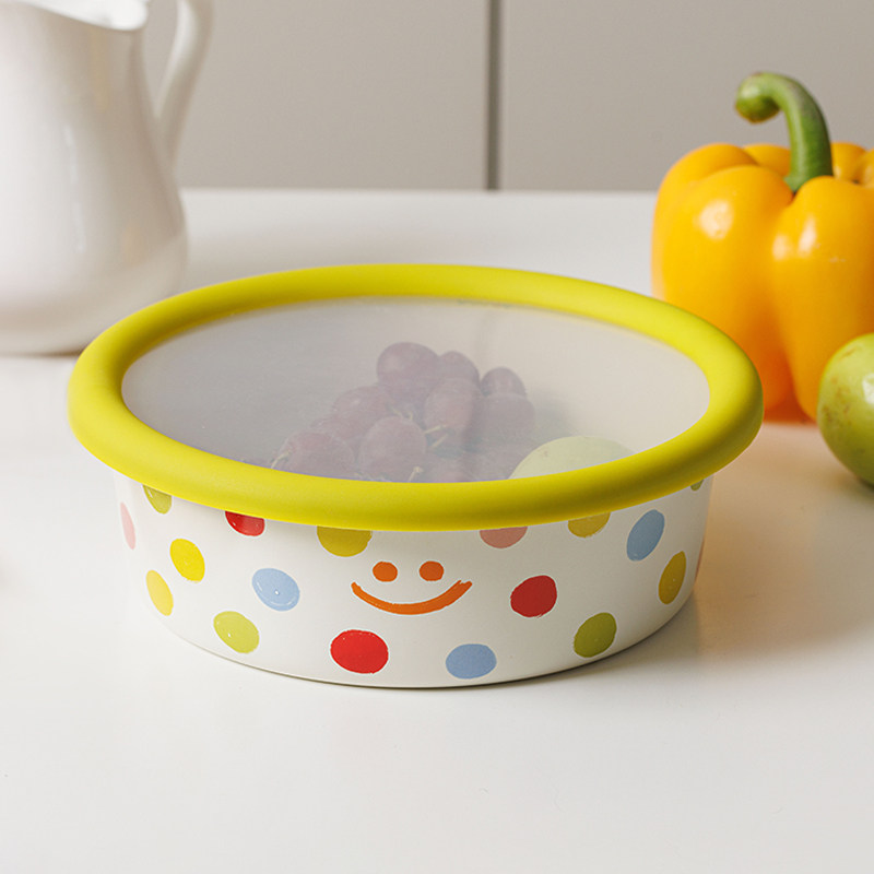 带盖搪瓷碗大号冰箱保鲜碗食品级新式珐琅个人专用加厚泡面非陶瓷,淘宝优惠券,粉丝福利购,淘宝优惠卷
