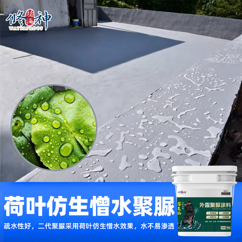 天冬纯聚脲防水涂料室外屋顶外露高弹手工柔性材料裂缝补漏防水胶 - 图2