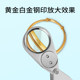 Sunfire handheld magnifying glass portable two-color lamp