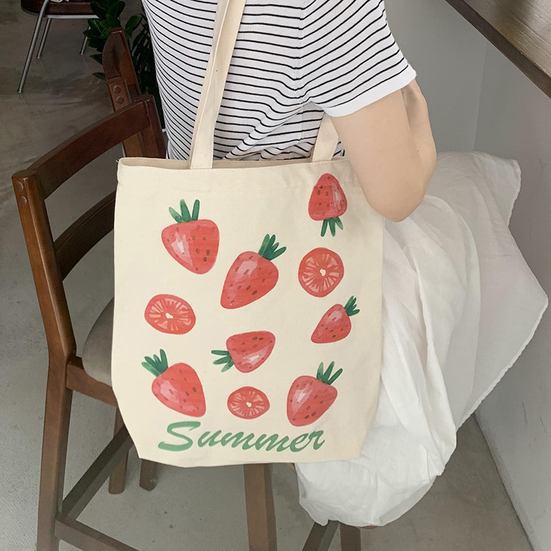 文艺帆布袋女夏手提包学生帆布包 锦元素女士包袋