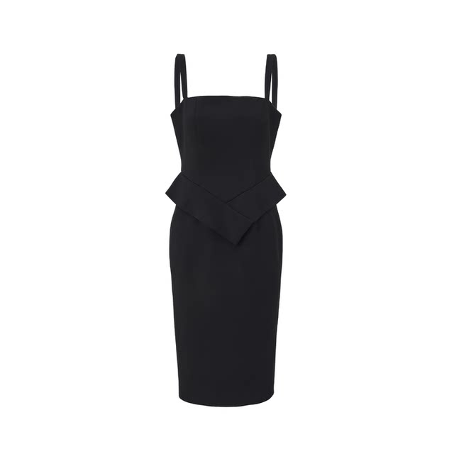 AtelierMissLu Rotary Ballet 2026 Spring and Summer High Waist Panel Three-dimensional Splicing Square Neck Dress
