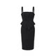 AtelierMissLu Rotary Ballet 2026 Spring and Summer High Waist Panel Three-dimensional Splicing Square Neck Dress