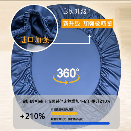 A类120支纯棉全包床笠床垫套保护罩全棉床罩款单件床单床套子定制 - 图2