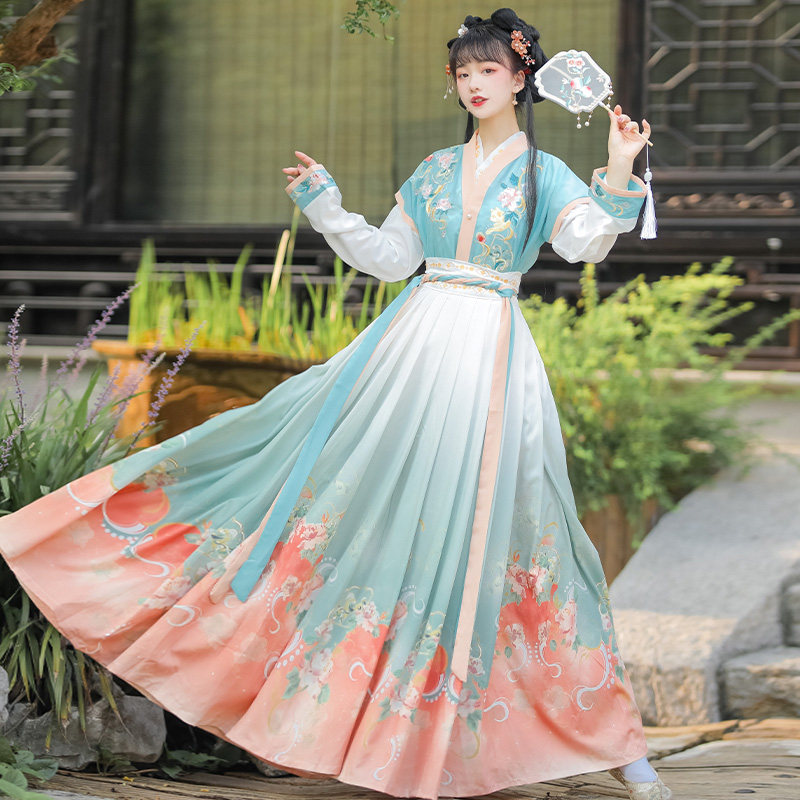 半绮疏原创汉服女中国风改良大裙摆 半绮疏汉服