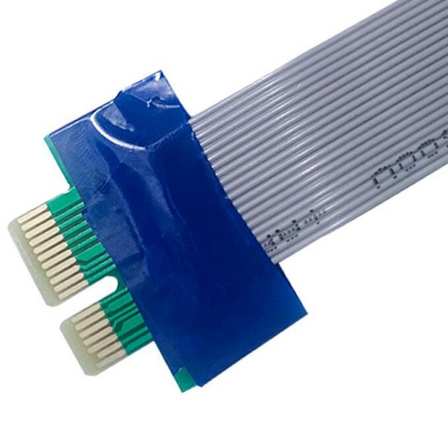 2Pcs PCI-E Express 1X to 1X Riser Card Flexible Flat PCI Exp - 图1