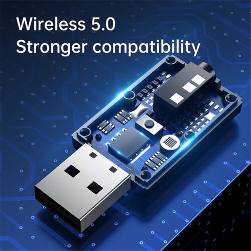 USB Bluetooth Adapter Wireless Bluetooth 5.0 Transmitter Rec-图1