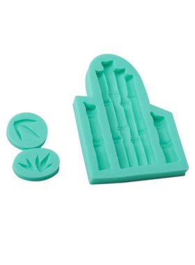 2022 New Bamboo & Leaves Mould Silicone Mold Fondant Cak