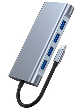 USB Type C Hub Type-C To HDMI-compatible VGA Adapter RJ45 La