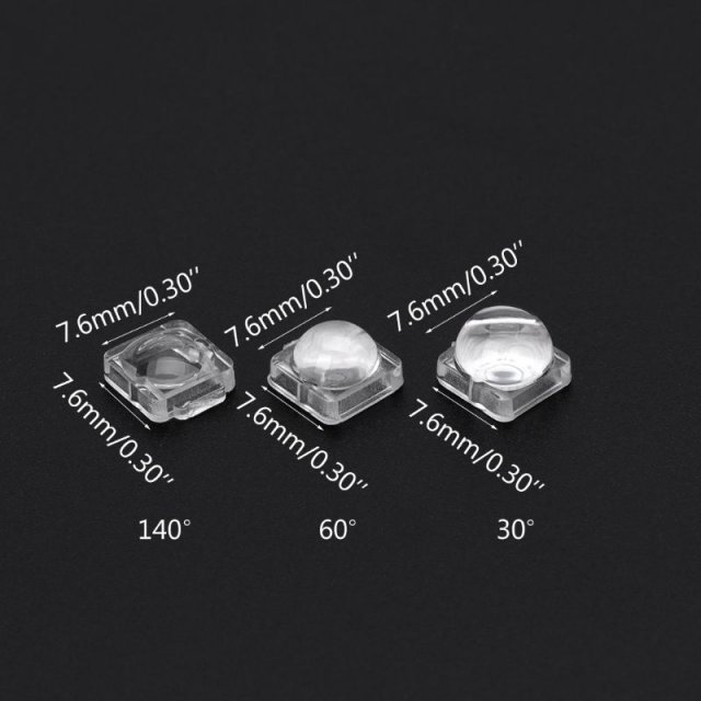 100PCS Lens for 5050 LED WS2812 APA102 WS2811 SK6812 30 60 1 - 图1