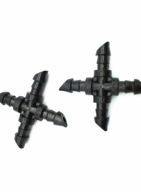 4 mm 4-way Hose Splitter with Barb for Garden Drip Irrigatio