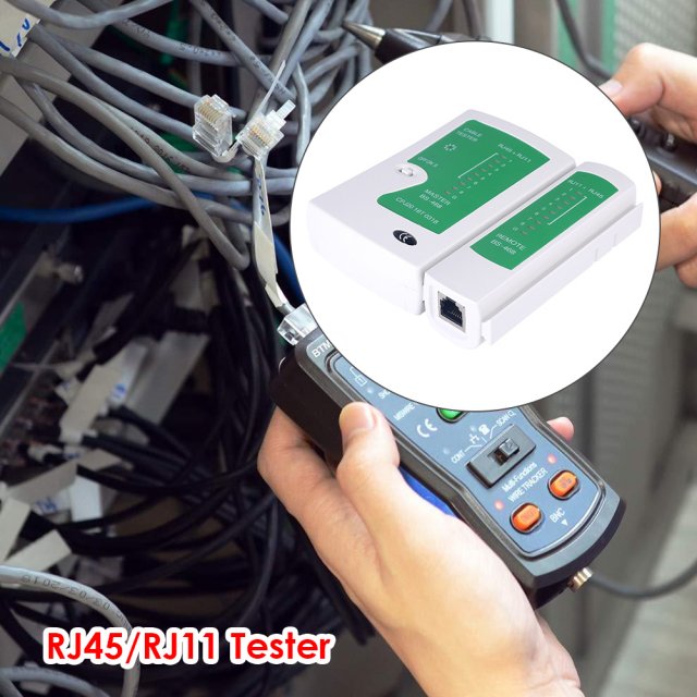 Professional Network Cable Tester RJ45 RJ11 LAN UTP Ethernet - 图0