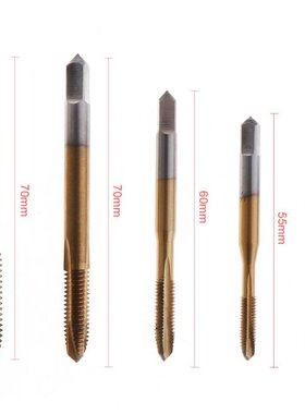 5pcs/lot Titanium Tap&Die Machine Drill Screw Thread Han