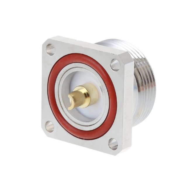 L29 7/16 Din Female Jack Center Connector With 4 Holes Flang-图1