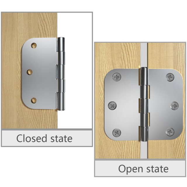 4 Pcs Stainless Steel Door Hinges Hardware Hinges Door Conne - 图3