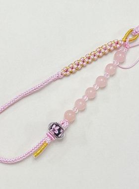 25年新款原创手工编织短款串珠手机链挂饰吊坠中国风手腕挂绳防掉