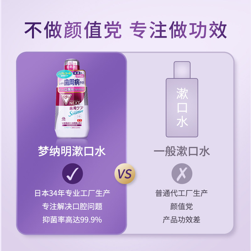 日本梦纳明牙周杀菌口臭男士漱口水 MONDAHMIN梦纳明海外漱口水