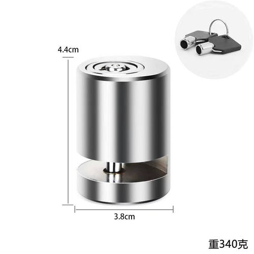 电动车锁碟刹锁摩托车防盗锁带锁山地自行车锁电车刹车盘车 - 图2