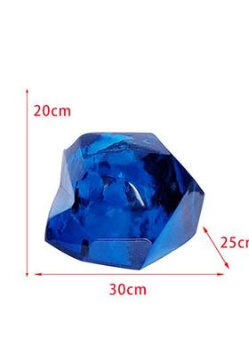 售楼部大厅玄关透明树脂石头雕塑景观假山落地摆件别墅庭院装饰品