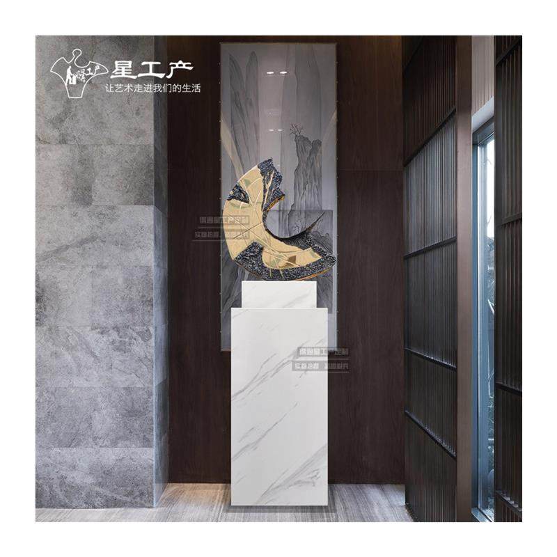 售楼处前台装饰艺术品雕塑样板房酒店不锈钢玄关现代客厅金属摆件,淘宝优惠券,粉丝福利购,淘宝优惠卷