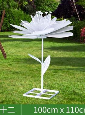 铁艺不锈钢蒲公英雕塑户外园林景观小品植物花公园草坪售楼部摆件