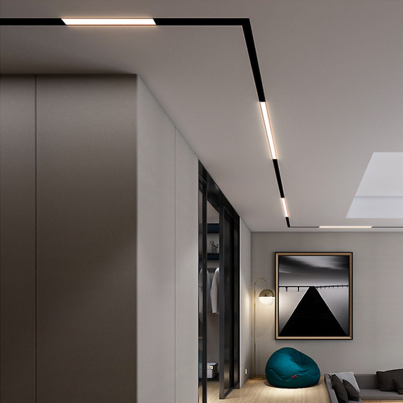 雷士照明led磁吸轨道灯暗装线条嵌入式客厅家用无主灯磁吸灯射灯,淘宝优惠券,粉丝福利购,淘宝优惠卷