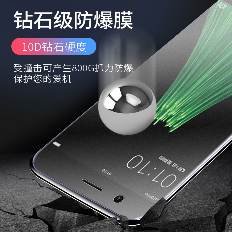 OPPOR11磨砂膜r11t钢化膜r11plus全屏覆盖电竞专用膜适用于高清抗蓝光保护贴膜全包防爆玻璃膜防滑屏保手机膜 - 图1