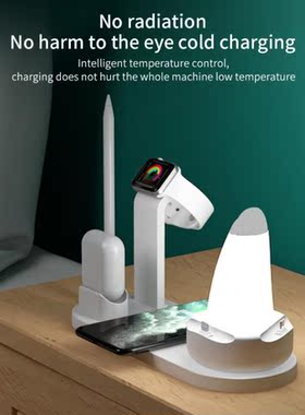 Wireless Charger Station 15W Fast Wireless Charging Dock 6
