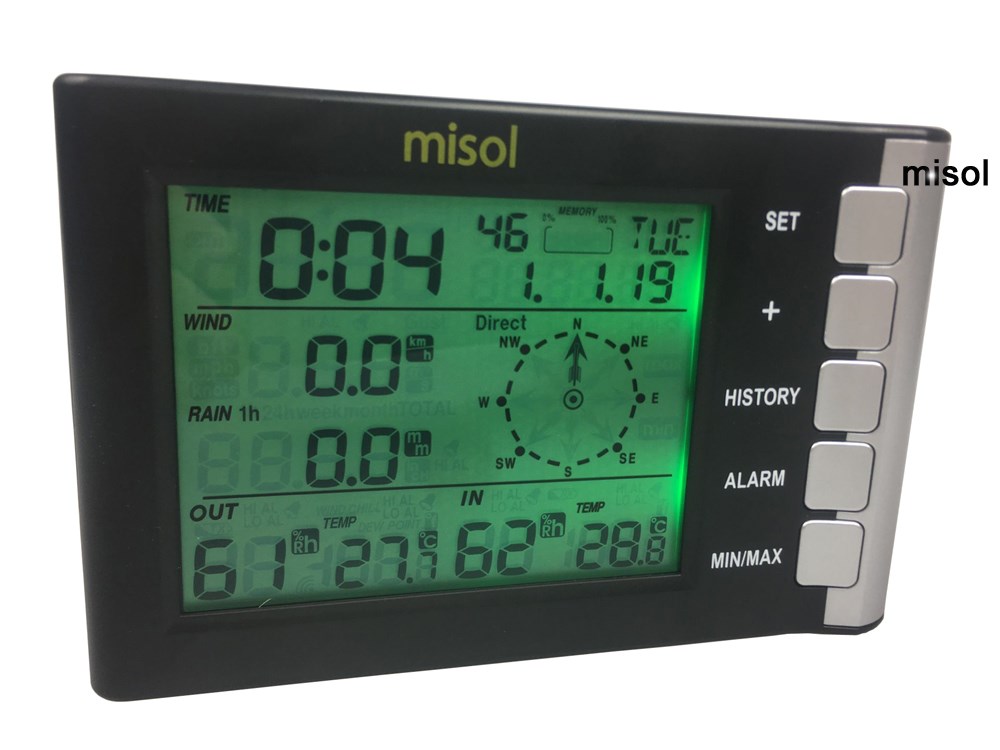 misol/Professional weather station wind speed wind direction - 图2