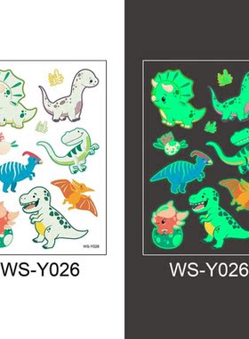 1pcs Tattoo Stickers Luminous Child Kid Temporary Fake Tatt