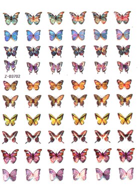 Holographic Butterfly Designs Sticker Nail Decal  DIY Slide